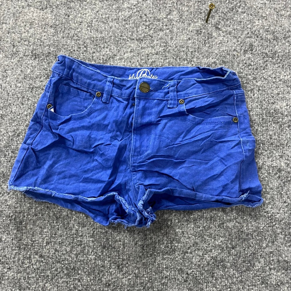 Bluenotes Denim Shorts Womens Size 30 Blue Raw Hem Casual Five Pocket Summer